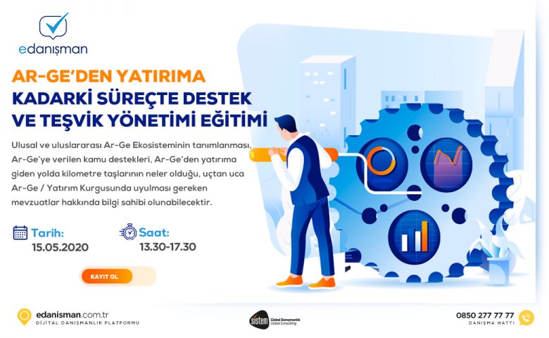 AR-GE'DEN YATIRIMA KADARKİ SÜREÇTE DESTEK VE TEŞVİK YÖNETİMİ EĞİTİMİ 7 Sistem Global Danışmanlık AR-GE'DEN YATIRIMA KADARKİ SÜREÇTE DESTEK VE TEŞVİK YÖNETİMİ EĞİTİMİ