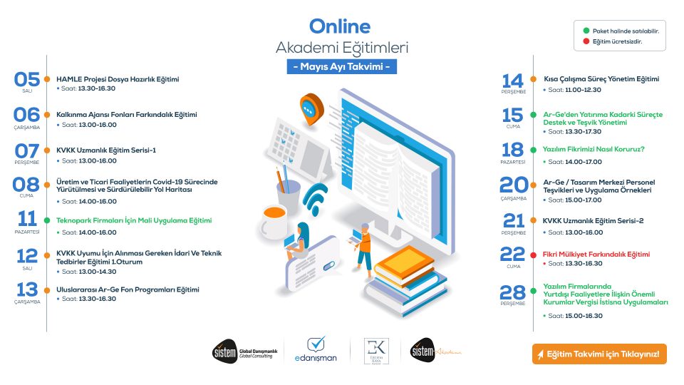 Sistem Global Danışmanlık Online Akademi'de Mayıs Ayı Eğitimleri...