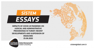 Sistem Global Danışmanlık IMPACTS OF COVID-19 PANDEMIC ON JUDICIAL AND ADMINISTRATIVE PROCEEDINGS IN TURKEY: RECENT DEVELOPMENTS AND SUSPENSION OF DEADLINES