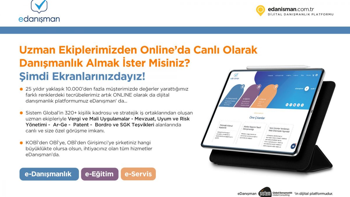 Sistem Global Danışmanlık Sistem Global'in Uzman Ekiplerinden Online'da Canlı Olarak Danışmanlık Almak İster Misiniz?