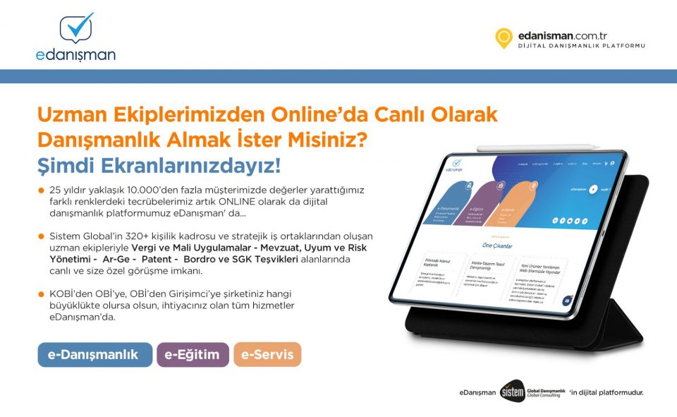 Sistem Global Danışmanlık Sistem Global'in Uzman Ekiplerinden Online'da Canlı Olarak Danışmanlık Almak İster Misiniz?