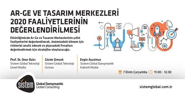 Sistem Global Danışmanlık Ar-Ge Ve Tasarim Merkezleri̇ 2020 Faali̇yetleri̇ni̇n Değerlendi̇ri̇lmesi̇