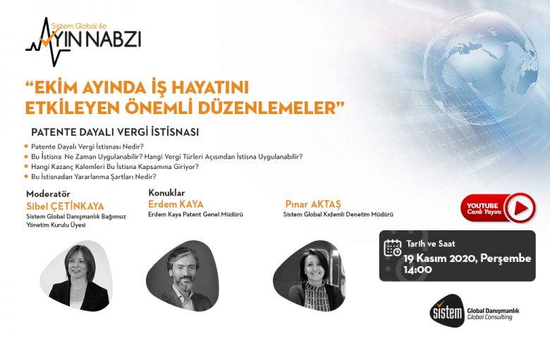 Sistem Global Ayın Nabzı Canlı Yayını Kasım 2020 7 Sistem Global Danışmanlık Sistem Global Ayın Nabzı Canlı Yayını Kasım 2020