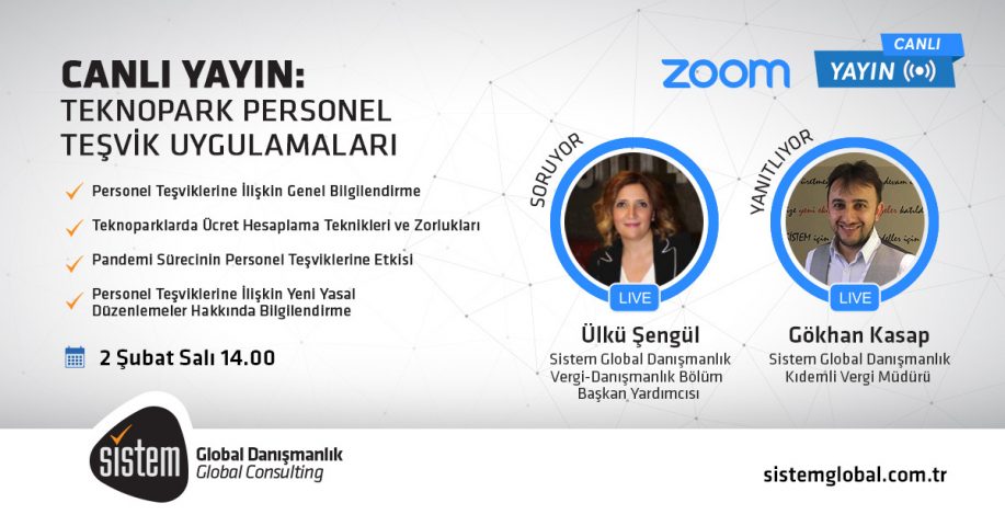 Sistem Global Danışmanlık Teknopark Personel Teşvik Uygulamaları