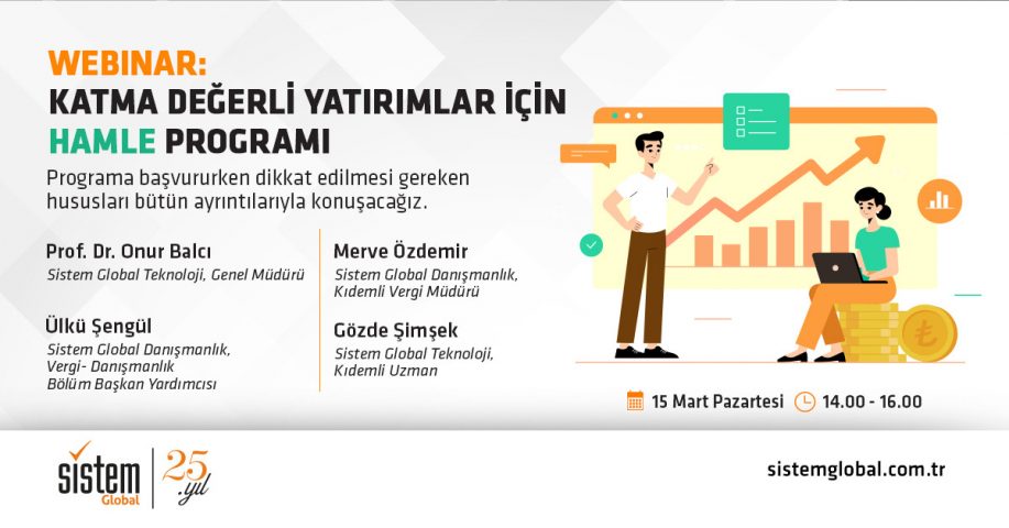 Sistem Global Danışmanlık Katma Değerli Yatırımlar için Hamle Programı