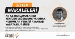 Sistem Global Danışmanlık “Ar-Ge Harcamalarini” Yeni̇den Değerleme Yaparak Kurumlar Vergi̇si̇ Avantaji Yaratabli̇rsi̇ni̇z!