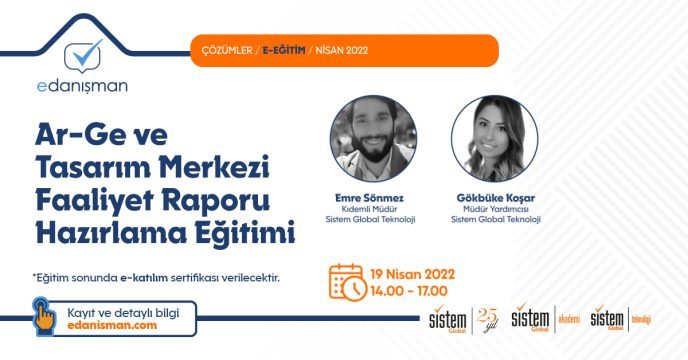 Sistem Global Danışmanlık Ar-Ge Ve Tasarım Merkezi Faaliyet Raporu Hazırlama Eğitimi