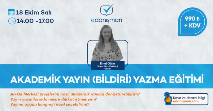 Akademik Yayın (Bildiri) Yazma Eğitimi 7 Sistem Global Danışmanlık Akademik Yayın (Bildiri) Yazma Eğitimi