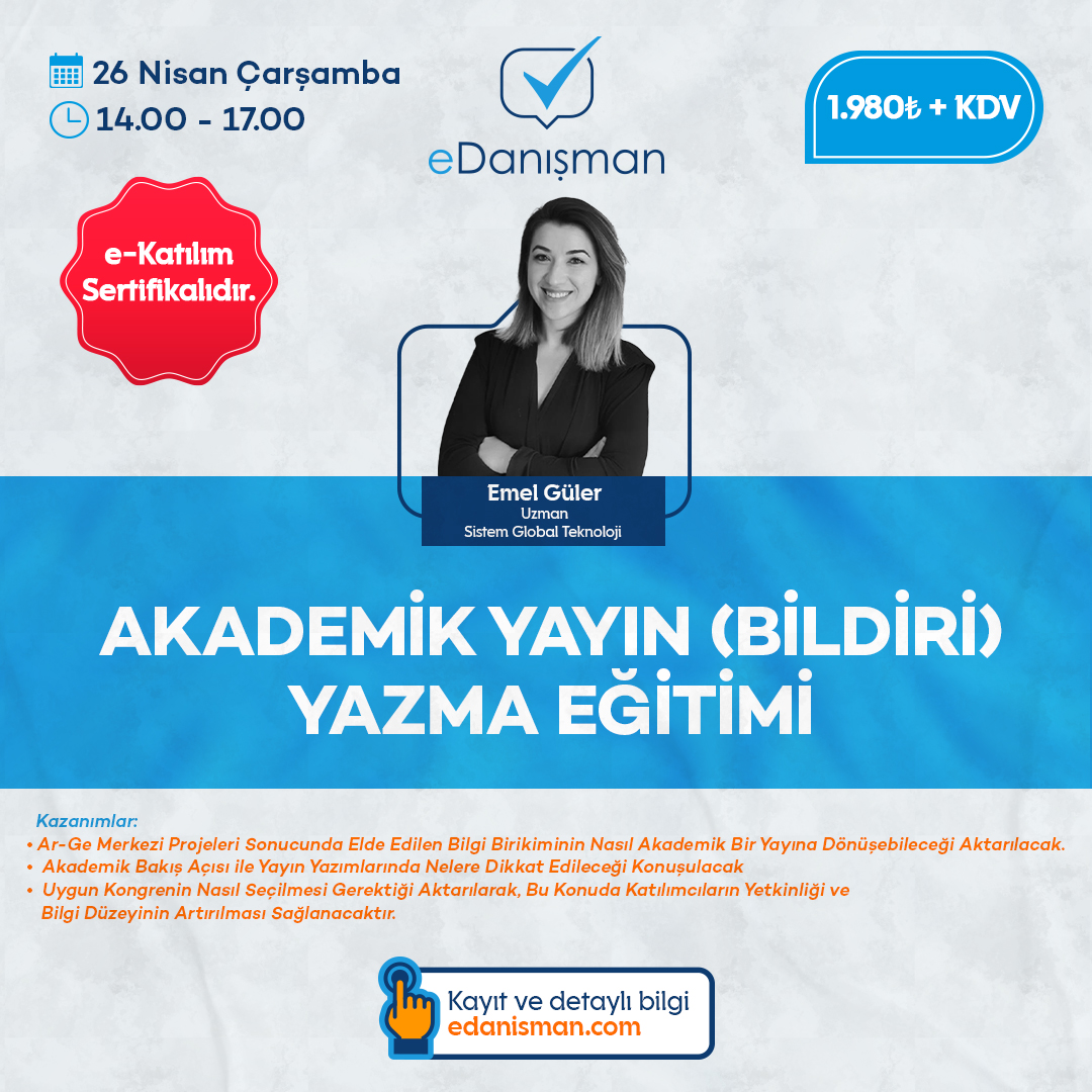 Akademik Yayın (Bildiri) Yazma Eğitimi 7 Sistem Global Danışmanlık Akademik Yayın (Bildiri) Yazma Eğitimi