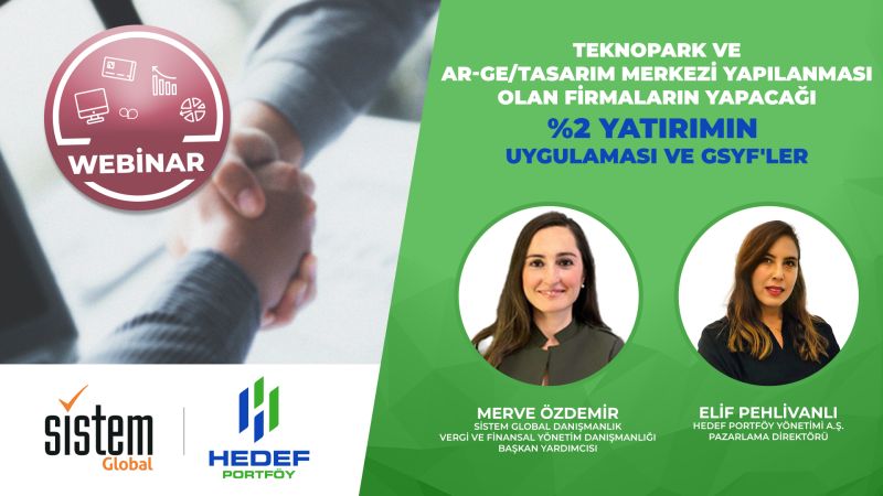 Teknopark&Ar-Ge/Tasarım Merkezi Yapılanması Olan Firmaların Yapacağı %2 Yatırımın Uygulaması ve Girişim Sermayesi Yatırım Fonları 7 Sistem Global Danışmanlık Teknopark&Ar-Ge/Tasarım Merkezi Yapılanması Olan Firmaların Yapacağı %2 Yatırımın Uygulaması ve Girişim Sermayesi Yatırım Fonları