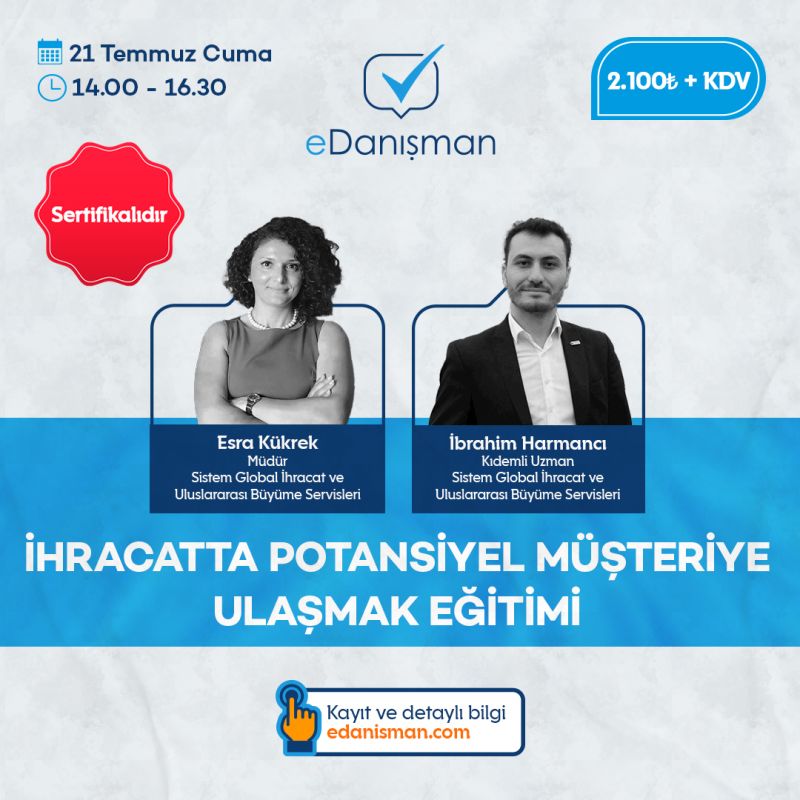 İhracatta Potansiyel Müşteriye Ulaşmak Eğitimi 7 Sistem Global Danışmanlık İhracatta Potansiyel Müşteriye Ulaşmak Eğitimi