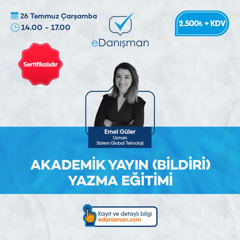 Akademik Yayın (Bildiri) Yazma Eğitimi 7 Sistem Global Danışmanlık Akademik Yayın (Bildiri) Yazma Eğitimi