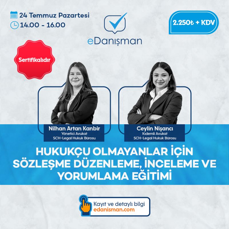 Hukukçu Olmayanlar için Sözleşme Düzenleme, İnceleme ve Yorumlama Eğitimi 7 Sistem Global Danışmanlık Hukukçu Olmayanlar için Sözleşme Düzenleme, İnceleme ve Yorumlama Eğitimi