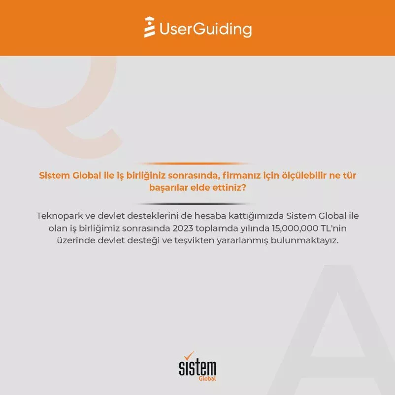 Sistem Global Danışmanlık UserGuiding5