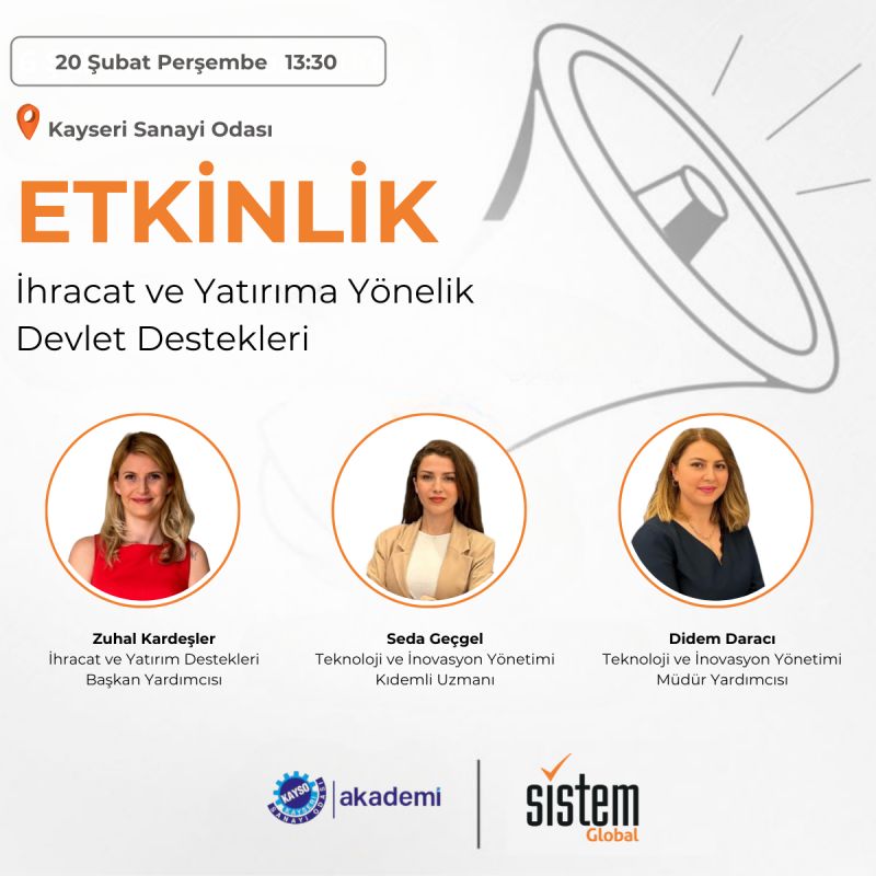 İhracat ve Yatırıma Yönelik Devlet Destekleri 7 Sistem Global Danışmanlık İhracat ve Yatırıma Yönelik Devlet Destekleri