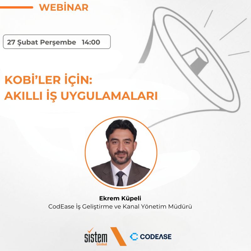 KOBİ'ler için: Akıllı İş Uygulamaları 7 KOBİ'ler için Dijital Dönüşümün Anahtarları: CodEase ile İş Süreçlerinizi Nasıl Kolaylaştırabilirsiniz?