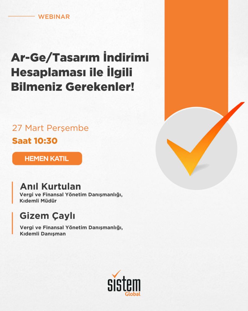 Sistem Global Danışmanlık Ar-Ge/Tasarım İndirimi Hesaplaması İle İlgili Bilmeniz Gerekenler!